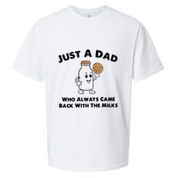 Just A Dad Who Always Came Back With The Milk Sueded Cloud Jersey T-Shirt