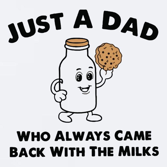 Just A Dad Who Always Came Back With The Milk Sueded Cloud Jersey T-Shirt