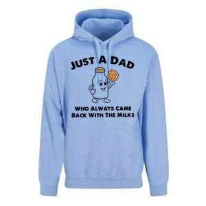 Just A Dad Who Always Came Back With The Milk Unisex Surf Hoodie