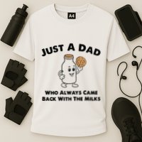 Just A Dad Who Always Came Back With The Milk Cooling Performance Crew T-Shirt
