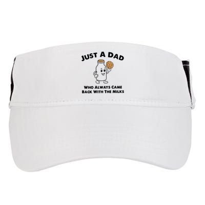 Just A Dad Who Always Came Back With The Milk Adult Drive Performance Visor