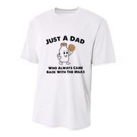 Just A Dad Who Always Came Back With The Milk Youth Performance Sprint T-Shirt