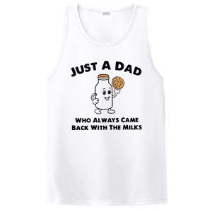 Just A Dad Who Always Came Back With The Milk PosiCharge Competitor Tank