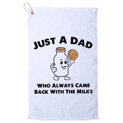 Just A Dad Who Always Came Back With The Milk Golf Towel