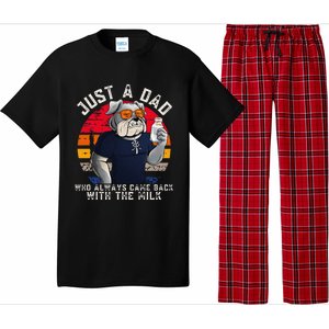 Just A Dad Who Always Came Back With The Milk FatherS Day Pajama Set