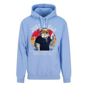 Just A Dad Who Always Came Back With The Milk FatherS Day Unisex Surf Hoodie