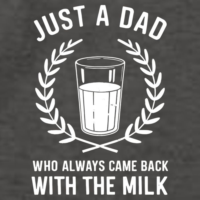 Just A Dad Who Always Came Back With The Milk Fathers Day Vector Backpack