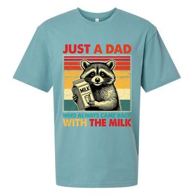 Just A Dad Who Always Came Back With The Milk Fathers Day  Sueded Cloud Jersey T-Shirt