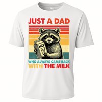 Just A Dad Who Always Came Back With The Milk Fathers Day  Cooling Performance Crew T-Shirt