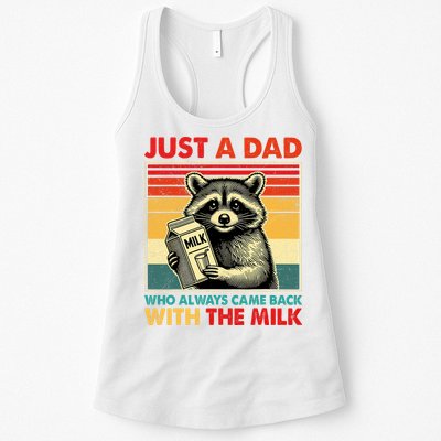 Just A Dad Who Always Came Back With The Milk Fathers Day  Womens Tank Top