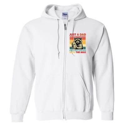 Just A Dad Who Always Came Back With The Milk Fathers Day  Full Zip Hoodie