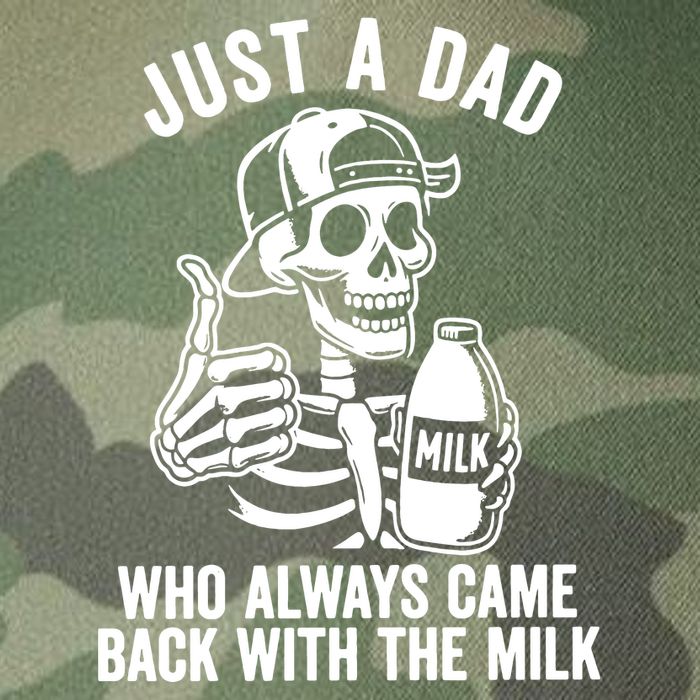 Just A Dad Who Always Came Back With The Milk Legacy Tie Dye Trucker Hat
