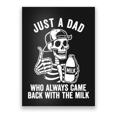Just A Dad Who Always Came Back With The Milk Poster
