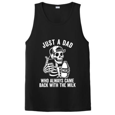 Just A Dad Who Always Came Back With The Milk PosiCharge Competitor Tank