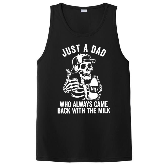 Just A Dad Who Always Came Back With The Milk PosiCharge Competitor Tank