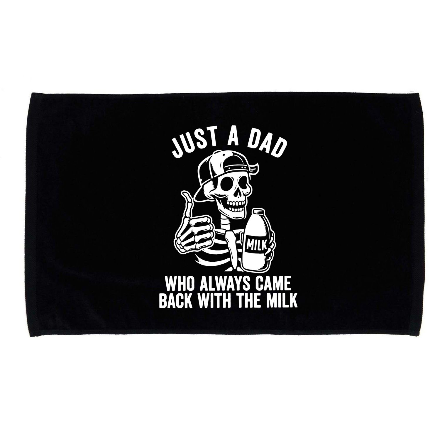 Just A Dad Who Always Came Back With The Milk Microfiber Hand Towel
