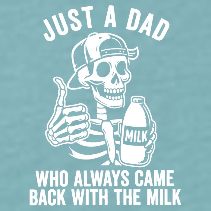 Just A Dad Who Always Came Back With The Milk Sueded Cloud Jersey T-Shirt