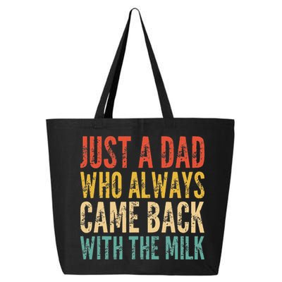 Just A Dad Who Always Came Back With The Milk 25L Jumbo Tote