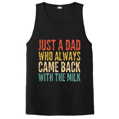 Just A Dad Who Always Came Back With The Milk PosiCharge Competitor Tank