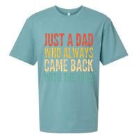 Just A Dad Who Always Came Back With The Milk Sueded Cloud Jersey T-Shirt