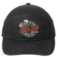 Just A Dad Who Always Came Back With The Milk Fathers Day 7-Panel Snapback Hat