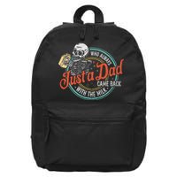 Just A Dad Who Always Came Back With The Milk Fathers Day 16 in Basic Backpack