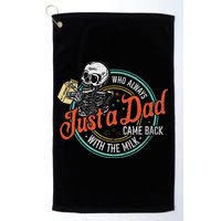 Just A Dad Who Always Came Back With The Milk Fathers Day Golf Towel