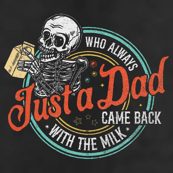 Just A Dad Who Always Came Back With The Milk Fathers Day Golf Towel