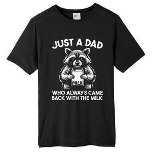 Just A Dad Who Always Came Back With The Milk FatherS Day Tall Fusion ChromaSoft Performance T-Shirt