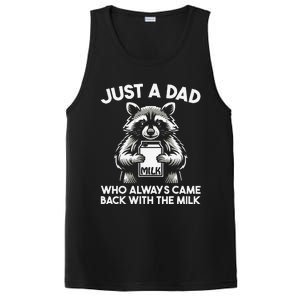 Just A Dad Who Always Came Back With The Milk FatherS Day PosiCharge Competitor Tank