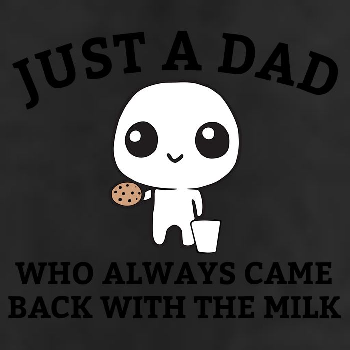 Just A Dad Who Always Came Back With The Milk Fathers Day Garment-Dyed Fleece Hoodie