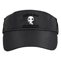 Just A Dad Who Always Came Back With The Milk Fathers Day Adult Drive Performance Visor