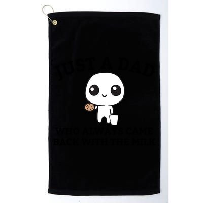 Just A Dad Who Always Came Back With The Milk Fathers Day Golf Towel