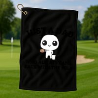 Just A Dad Who Always Came Back With The Milk Fathers Day Golf Towel