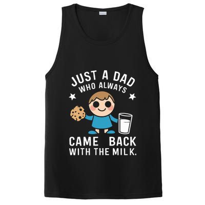 Just A Dad Who Always Came Back With The Milk PosiCharge Competitor Tank