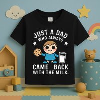 Just A Dad Who Always Came Back With The Milk Toddler T-Shirt