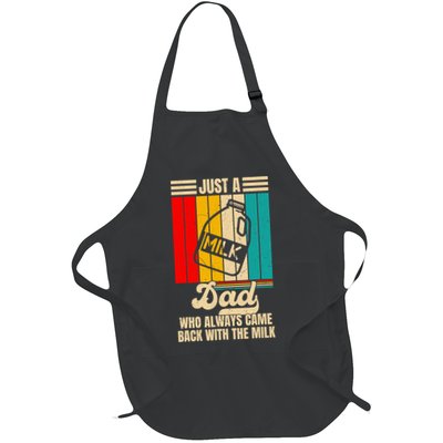 Just A Dad Who Always Came Back With The Milk FatherS Day Apron