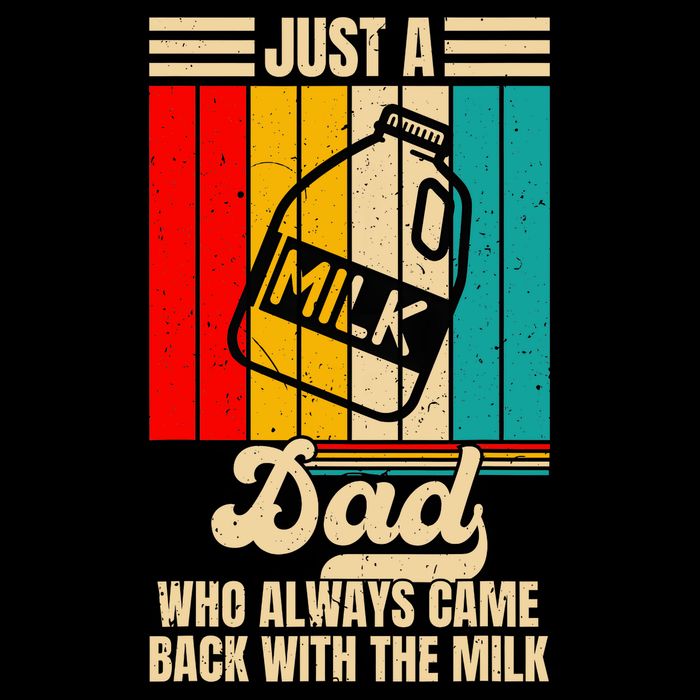 Just A Dad Who Always Came Back With The Milk FatherS Day City Backpack