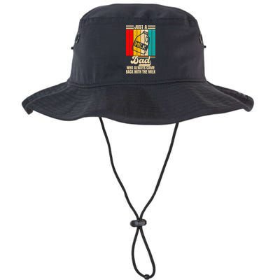 Just A Dad Who Always Came Back With The Milk FatherS Day Bucket Hat