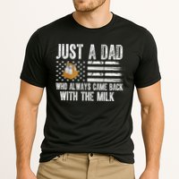 Just A Dad Who Always Came Back With The Milk American Flag Performance Shirt
