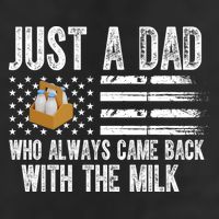 Just A Dad Who Always Came Back With The Milk American Flag 11oz C Handle Ceramic Mug