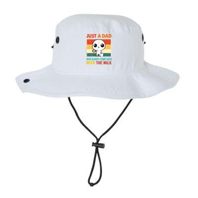 Just A Dad Who Always Came Back With The Milk Bucket Hat
