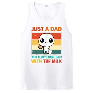 Just A Dad Who Always Came Back With The Milk PosiCharge Competitor Tank