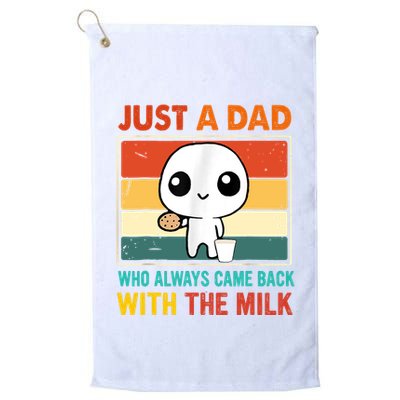 Just A Dad Who Always Came Back With The Milk Golf Towel