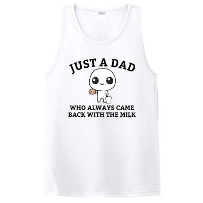 Just A Dad Who Always Came Back With The Milk Fathers Day PosiCharge Competitor Tank