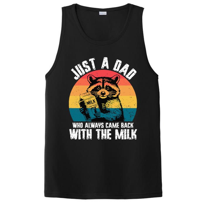 Just A Dad Who Always Came Back With The Milk PosiCharge Competitor Tank