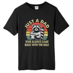 Just A Dad Who Always Came Back With The Milk FatherS Day Tall Fusion ChromaSoft Performance T-Shirt