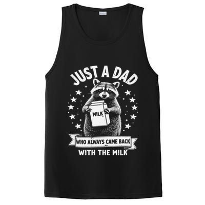 Just A Dad Who Always Came Back With The Milk Fathers Day 1 Gift PosiCharge Competitor Tank