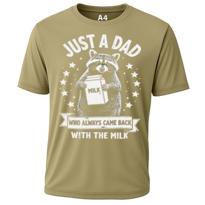 Just A Dad Who Always Came Back With The Milk Fathers Day 1 Gift Performance Shirt