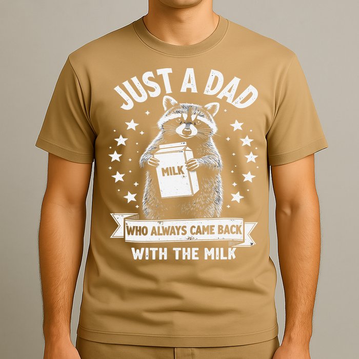 Just A Dad Who Always Came Back With The Milk Fathers Day 1 Gift T-Shirt